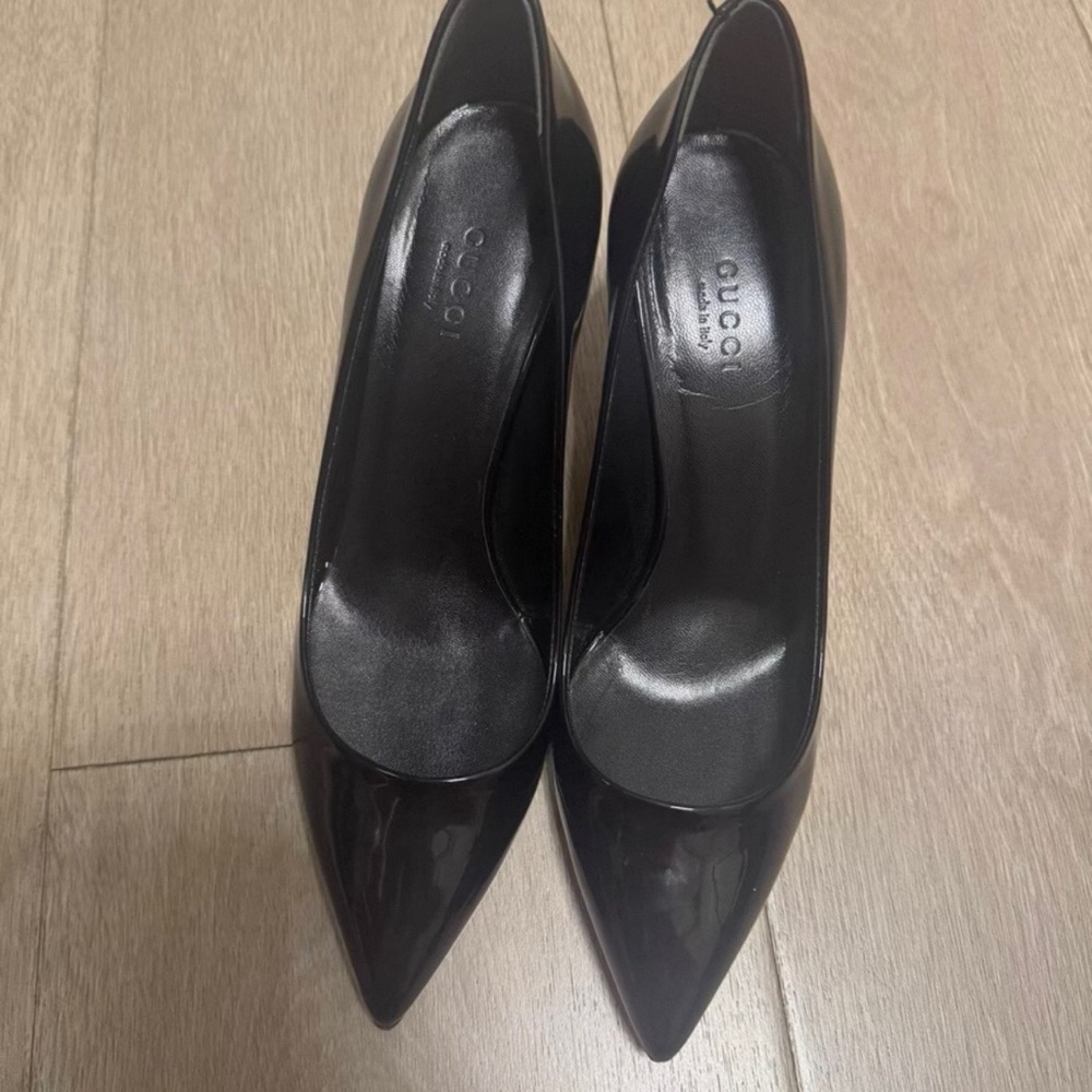Gucci Shiny Black Women's Heels
